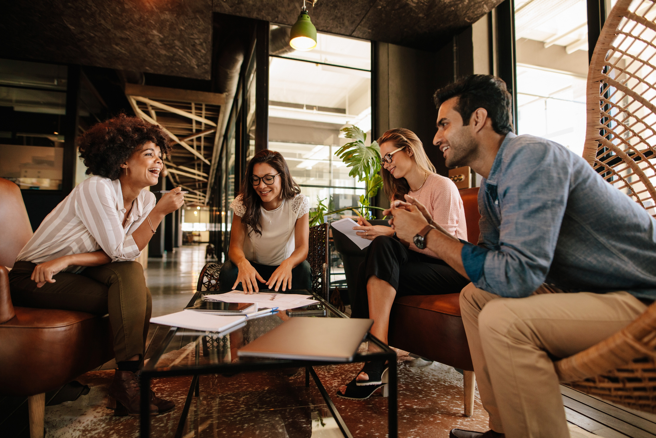 Businesspeople Having a Meeting 